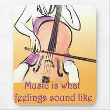Music Is what feelings sound like Mouse Pad