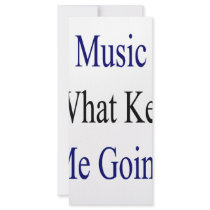 Music Is What Keeps Me Going rack cards
