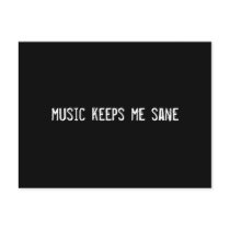 music keeps me sane postcards
