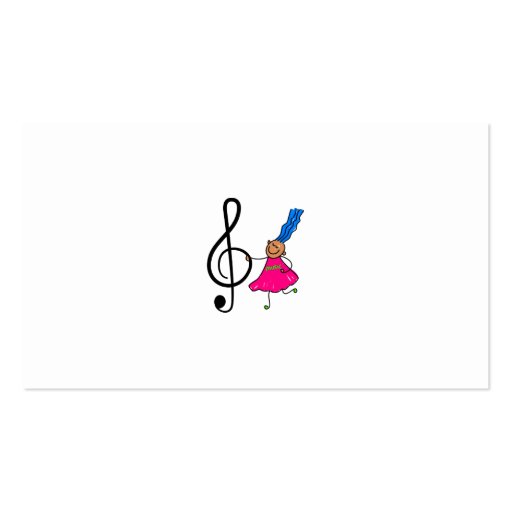 Music Kid Business Card Template (back side)