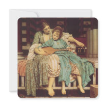 Music Lesson by Lord Frederic Leighton Custom Invite