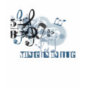 music-letters t-shirts
