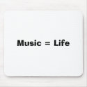 Music = Life mousepads by alexttlyrocks Music = Life mousepads