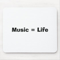 Music = Life mousepads by alexttlyrocks Music = Life mousepads