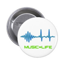 Music=Life Pins
