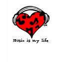 Music=Life t-shirts by catastrophika Music=Life t-shirts