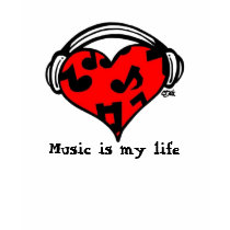 Music=Life t-shirts by catastrophika Music=Life t-shirts