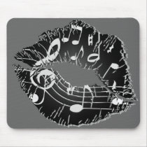 Music Lips Mousepad by LipAction Music Lips Mousepad