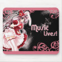 Music Lives Mousepad by SacredArrow21 Music Lives Mousepad
