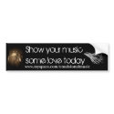 Music Love Bumper Sticker bumper stickers by mccaffjk1 Music Love Bumper Sticker bumper stickers