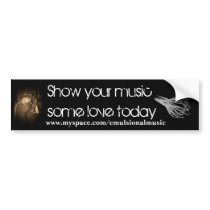 Music Love Bumper Sticker bumper stickers by mccaffjk1 Music Love Bumper Sticker bumper stickers