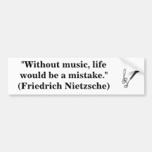 music lover bumper sticker