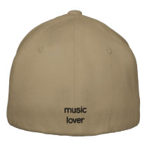 music lover embroidered hat embroidered hats