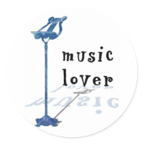 Music Lover stickers by evisionarts Music Lover stickers