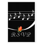 Music Lover's RSVP Card Personalized Invitation