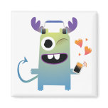 music lovin monster dude magnets