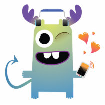 music lovin monster dude photo sculptures