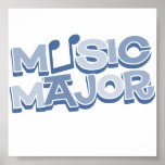 Music Major Blue - Customized Posters