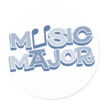 Music Major Blue - Customized stickers
