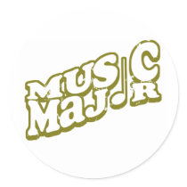 Music Major Bronze - Customized stickers