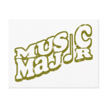 Music Major Bronze postcards