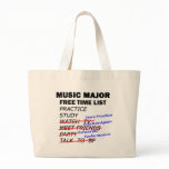 Music Major List - Girl Canvas Bags