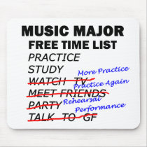 Music Major List - Guy mousepads