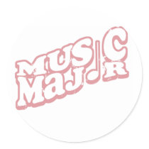 Music Major Pink - Customized stickers