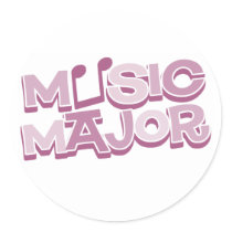 Music Major Pink - Customized stickers