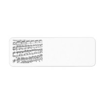 Music Major/Student/Teacher Custom Return Address Labels