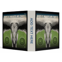 Music Makes Me Smile Vinyl Binders