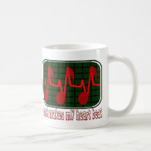 Music Makes My Heart Beat Mugs