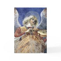 Music Making Angel Fine Art Christmas Card