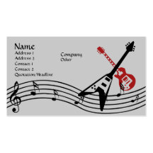 Music Man Business Card Template