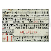 Music Manuscript Greeting Card