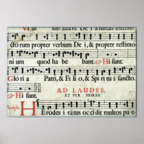 Music Manuscript Posters