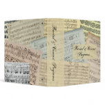 Music Manuscript Program Saver Binder