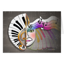 Music Mask CARDS by PopArtDiva Music Mask CARDS
