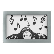 music monkeymonkey rectangular belt buckles