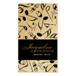 Music Musical Notes Pattern Artist Singing Song Business Card