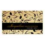 Music Musical Notes Pattern Artist Singing Song Business Cards