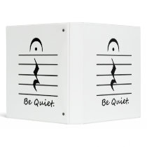 Music Notation Rest Be Quiet Binder