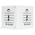Music Notation Rest Be Quiet Binder