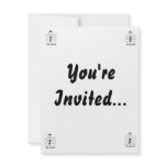 Music Notation Rest Be Quiet Personalized Invitation