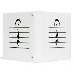 Music Notation Rest Blank 3 Ring Binders