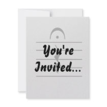 Music Notation Rest Blank Invite