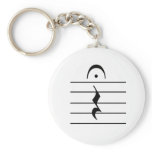 Music Notation Rest Blank Key Chains