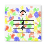 Music Notation Rest Blank Fridge Magnet