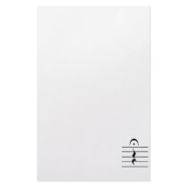 Music Notation Rest Blank Stationery