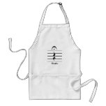 Music Notation Rest with Hush aprons